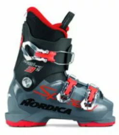 Antraciet-grijze Nordica Speedmachine J3 Skischoenen Junior