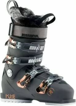 Antraciet-grijze Rossignol Pure Pro 100 Skischoenen Dames